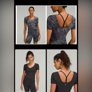 NWT Lululemon Align T-shirt Bundle- Black and Diamond Dye Grey Retail: $146